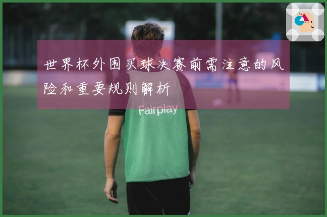 世界杯外围买球决赛前需注意的风险和重要规则解析