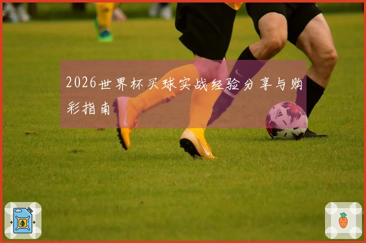 2026世界杯买球实战经验分享与购彩指南